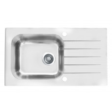 Мойка Alveus Vitro 20 комби (780 х 435) Стальная/Белая