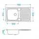 Мойка Alveus Basic 170 Lei-60 нерж сталь (780 х 435) Мойка Alveus Basic 170 Lei-60 нерж сталь (780 х 435)