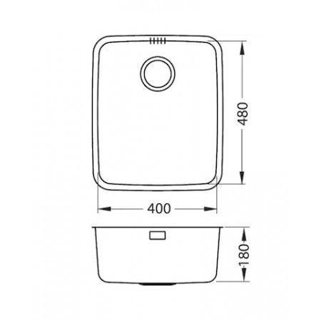 Мойка Под столешницу Alveus Luno 40 Sat нерж сталь (511 х 429) Мойка Под столешницу Alveus Luno 40 Sat нерж сталь (511 х 429)