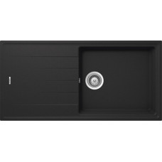 Мойка кварцевая Schock Element 60D Large Cristalite, корз.клапан 1000х500 оникс
