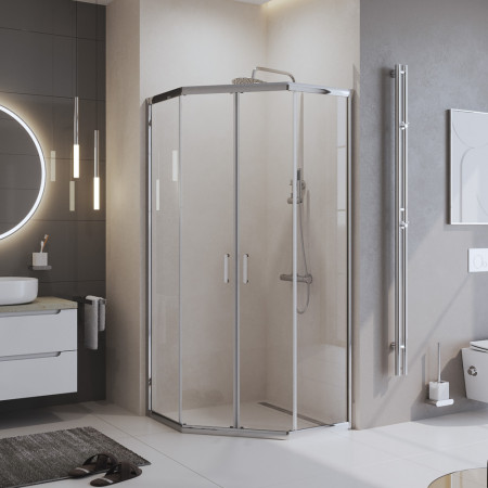 Душевой уголок BelBagno UNO-195-P-2-90-C-Cr Душевой уголок BelBagno UNO-195-P-2-90-C-Cr