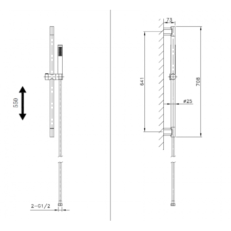 Душевой гарнитур золото Costanza 030302 Or Costanza AltroBagno Душевой гарнитур золото Costanza 030302 Or Costanza AltroBagno