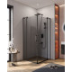 Душевой уголок Cezares SLIDER-AH-2-70/80-90/100-GRIGIO-NERO Душевой уголок Cezares SLIDER-AH-2-70/80-90/100-GRIGIO-NERO