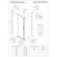 Душевой угол Veconi RV-070B 1600х900х1950 черный прозрачное RV070B-16090-01-C4