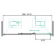 Дверь в проём BelBagno DUE-BF-1-100-C-Cr Дверь в проём BelBagno DUE-BF-1-100-C-Cr