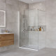 Душевая перегородка BelBagno KRAFT-L-1-110-C-Cr Душевая перегородка BelBagno KRAFT-L-1-110-C-Cr