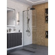 Душевая перегородка BelBagno UNO-L-1-TB-90-C-GM профиль оружейная сталь, стекло прозрачное Душевая перегородка BelBagno UNO-L-1-TB-90-C-GM профиль оружейная сталь, стекло прозрачное