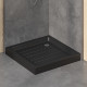 Поддон для душа квадратный керамический RGW CR B Черный 900x900