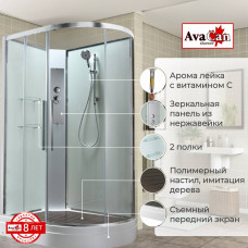 Душевая кабина EM2811LNT без крыши прозрачная