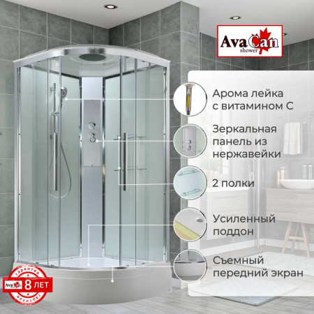 Душевая кабина EM3011T стандартная прозрачная