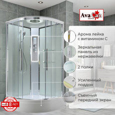 Душевая кабина EM3090LEDT прозрачная