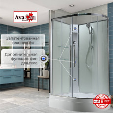 Душевая кабина EM3812LNT без крыши прозрачная