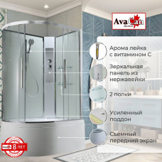 Душевая кабина EM5812RNT без крыши прозрачная