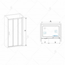 Душевая дверь RGW PA-13 1500