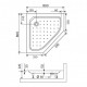 Душевой поддон трапеция RGW STYLE-TR 800x800 Душевой поддон трапеция RGW STYLE-TR 800x800