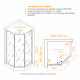 Душевой уголок RGW SV-82Gr "L" 900x900