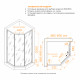 Душевой уголок RGW SV-82Gb "L" 900x900