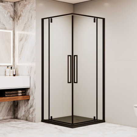 Душевой уголок с распашными дверями на петлях - RGW SV-33B 800x800