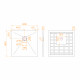 Душевой поддон квадрат STONE TRAY-W 800x800 Душевой поддон квадрат STONE TRAY-W 800x800