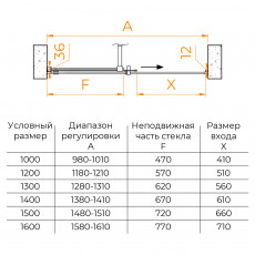 Душевая дверь RGW TO-18B 1200