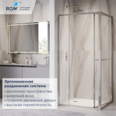Душевой уголок с открытием двери вовнутрь RGW LE-45 1200x800