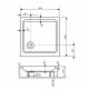 Душевой поддон квадратный RGW STYLE  800x800
