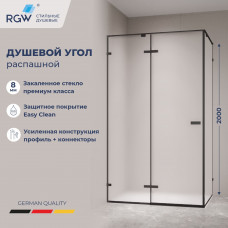 Душевой уголок с распашной дверью на петлях - RGW SV-040B (Матовое-Сатинат, 1600x1000)