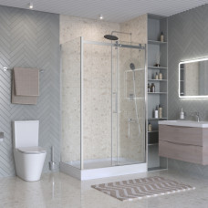 Душевой уголок BelBagno MARINO-2-AH-1-110/80-C-CR 110х80см профиль хром, стекло прозрачное