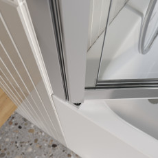Шторка на ванну BelBagno LUCE-VF-11-80/145-C-Cr