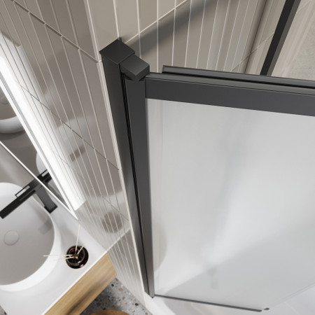 Шторка на ванну BelBagno LUCE-VF-11-90/145-P-NERO Шторка на ванну BelBagno LUCE-VF-11-90/145-P-NERO