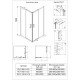 Душевой угол Veconi Rovigo RV-11 800x800x1950 хром стекло прозрачное RV11-80-01-C6