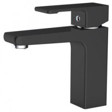 Смеситель для раковины низкий черный матовый Lamberto 0124 MB Altro Bagno