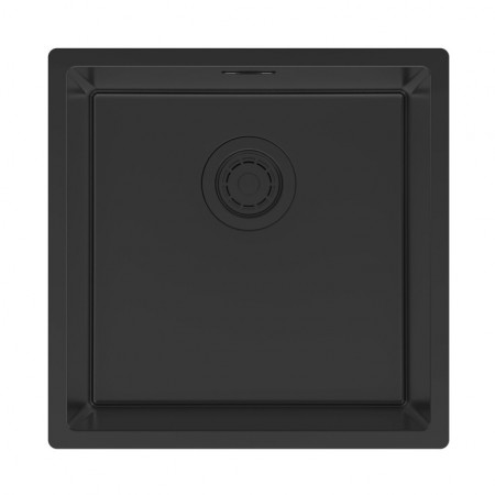 Мойка LASSAN 44 UNI, нерж. сталь, LA44-MBN, матовый черный NANO-PVD, 440х440мм, Paulmark Мойка LASSAN 44 UNI, нерж. сталь, LA44-MBN, матовый черный NANO-PVD, 440х440мм, Paulmark