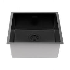 Мойка LASSAN 44 UNI, нерж. сталь, LA44-MBN, матовый черный NANO-PVD, 440х440мм, Paulmark
