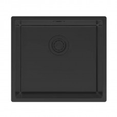 Мойка LASSAN 49 UNI, нерж. сталь, LA49-MBN, матовый черный NANO-PVD, 490х440мм, Paulmark