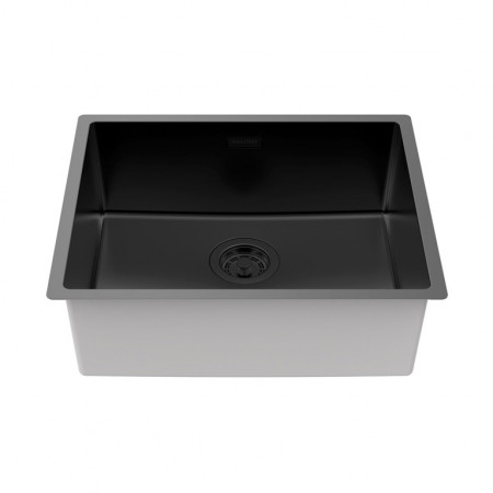 Мойка LASSAN 54 UNI, нерж. сталь, LA54-MBN, матовый черный NANO-PVD, 540х440мм, Paulmark Мойка LASSAN 54 UNI, нерж. сталь, LA54-MBN, матовый черный NANO-PVD, 540х440мм, Paulmark