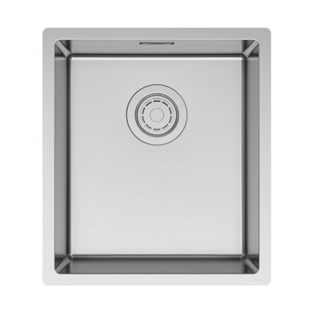 Мойка YUNI 39 UNI, нерж. сталь, YU39-BS, брашированная нерж. сталь, 390х440мм, Paulmark