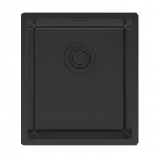 Мойка YUNI 39 UNI, нерж. сталь, YU39-MBN, матовый черный NANO-PVD, 390х440мм, Paulmark