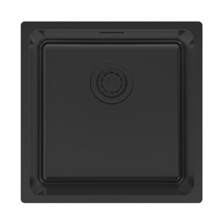 Мойка YUNI 44 UNI, нерж. сталь, YU44-MBN, матовый черный NANO-PVD, 440х440мм, Paulmark Мойка YUNI 44 UNI, нерж. сталь, YU44-MBN, матовый черный NANO-PVD, 440х440мм, Paulmark