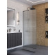 Душевая перегородка BelBagno UNO-L-1-TB-90-FL-GM профиль оружейная сталь, стекло рифленое FLUTTO Душевая перегородка BelBagno UNO-L-1-TB-90-FL-GM профиль оружейная сталь, стекло рифленое FLUTTO