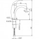 Смеситель для раковины низкий хром F2CR205LMKM Fiori без д/к Paini