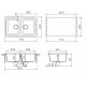 Мойка кварцевая Schock Formhaus 80 Cristalite 790x500 оникс Мойка кварцевая Schock Formhaus 80 Cristalite 790x500 оникс