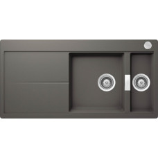 Мойка кварцевая Schock Horizont 60D (D-150) Cristadur, 1000х500, серебристый камень