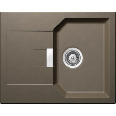 Мойка кварцевая Schock Manhattan 40 D Cristalite, корз.клапан 640x510 альпака
