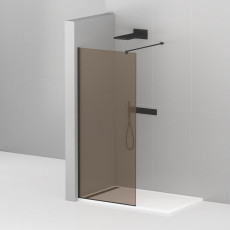 Душевая перегородка Cezares LIBERTA-L-1-100-120-BR-NERO