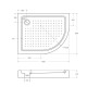 Поддон акриловый 100х80 левосторонний Cezares TRAY-A-RH-100/80-550-15-W-L с сифоном Поддон акриловый 100х80 левосторонний Cezares TRAY-A-RH-100/80-550-15-W-L с сифоном
