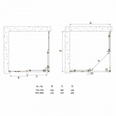 Душевой угол Veconi Rovigo RV-113B 800x800x1850 черный стекло прозрачное RV113B-80-01-C5