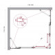 Душевой уголок LUCE-AH-22-120/115-C-Cr