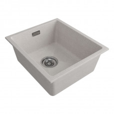 Мойка кварцевая LUMI 41UNI, IT-GRANIT, LU41-BE, бежевый, 410х460, Paulmark