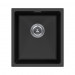Мойка кварцевая LUMI 41UNI, IT-GRANIT, LU41-BL, черный, 410х460, Paulmark